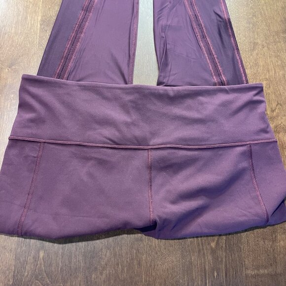 Athleta Shakti Mesh 7/8 Tight Womens Size XL Spiced Cabernet Leggings Athleisure - Picture 7 of 13